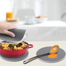 Store Silikon Nihale,tencere ve Çaydanlık Altlığı,yanmaz Yapışmaz Silikon Nihale (Yuvarlak)