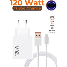 Özmen Xiaomi Uyumlu 120W Type-C Hızlı Şarj Aleti Adaptör ve Kablo Set Xiaomi Redmi Uyumlu