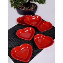 Store Kalp Çerezlik Sosluk Kırmızı 6 Adet 14 cm