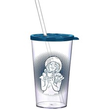 Store Limonlu Milkshake Baloncuklu Bardak, 700 ml Kapasite