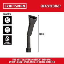 Store CMXZVBE38657 1-1/4 Inç Ila 2-1/2 Inç Pençe Başlığı, Islak Kuru Vakum Bağlantısı, Araç Temizliği Için Endüstriyel Sınıf Mağaza Elektrikli Süpürgesi, Çoğu 1-1/4 ve 2-1/2 Inç Hortum Çaplarına