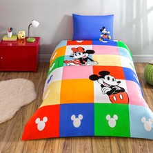 Store Disney Mnnie & Mickey Tek Kişilik Pamuk Nevresim Takımı