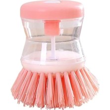 Store Hazneli Bulaşık Fırçası, Kırmızı, Hazneli, Mutfak Temizlik Fırçası (Pembe)