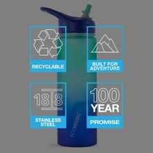 Store Tritan Plastik Termos, 0.75 Lt, Siyah