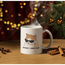 Store Umurumda Değil Kedi Baskılı Kupa Bardak Komik Yazılı Hediyelik Çay Kahve Kupası
