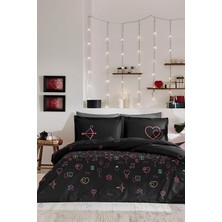 Store Gleam Çift Kişilik Nevresim Takımı Sevgililer Günü Özel 4 Yastık Kılıflı