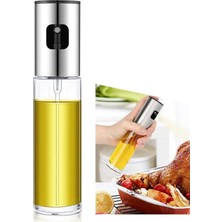 Store Pratik Püskürtmeli Sprey Cam Şişe Zeytinyağı Sirke Yağ Püskürtücü Yağdanlık Airfryer Yağlık 100ML