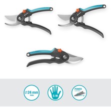 Store Secateurs Premiumcut Flex, Bypass, Yeşil Ahşap Için Bahçe Budama Makinesi, 24 mm Kesme Çapı, Ergotec Yumuşak Kavrama Sapları, Hassas Taşlanmış Çelik Bıçaklar, Powercoating (12242-20)
