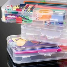 Store Şeffaf Plastik Bölmeli Çift Taraflı Hobi Dikiş Iğne Kutusu Düzenleyici Arduino Balıkçı Malzeme Saklama Organizer (1)
