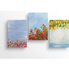 Store Mavi - 3'lü Defter Seti, 14X21CM, A5, Çizgili