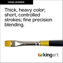 Store Original Gold Paint Brush-Chisel Blender, Size: 10