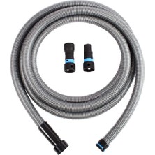 Store 94192 Hızlı Tıklama 16 Ft. Toz Toplama Için Çok Markalı Elektrikli Alet Adaptörlü Ev ve Mağaza Vakumları Hortumu, Gümüş, Ayaklar