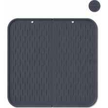 Store %100 Silikon Bulaşık Kurutma Matı,pvc ve Plastik Içermez,bulaşık Altlığı,bulaşık Kurutmalığı-Füme