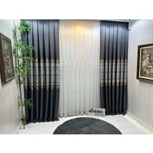 Store FJ631749 V-2540 Arora Antrasit 1/3 Sık Pileli Fon Perde Apm