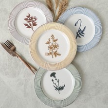 Store Floral Essence Assos Pasta Tabağı 22 cm 4 Adet / 22890-93-94-22949