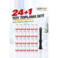 Galeriyo Tüy Toplayıcı Aparat + 24 Adet Yedek Rulo (720 Yaprak)