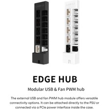 Store Evrensel USB ve Pwm Fan Hub, Beyaz (EG-HUB01W)