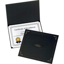 Store Sertifika Sahipleri, Siyah Diploma Sahipleri, Mektup Boyutu, Paket Başına 25 (299550)