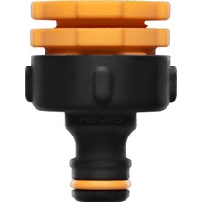 Store Musluk Bağlantısı Multi, Farklı Musluk Boyutları Için Iç Dişli, Ø 21 mm (1/2 Inç), Ø 26,5 mm (3/4 Inç) ve Ø 33,3 mm (1 Inç), 17 G, Siyah/turuncu, 1027051