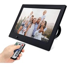 Junglee (1237) 10 Inç Dijital Fotograf Çerçevesi LED Hd Ekran Usb/sd Mp3/mp4 Çalar Video Oynatma ile Uyumlu