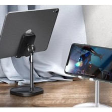 Store TB-7821 Telefon ve Tablet Için Teleskopik Masaüstü Tutucu-Siyah