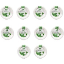 Roll-Up Nature Ekolojik Karton Kağıt Parti Tek Kullanımlık Tabak - 18 Cm. - 50 Adetlik 10 Paket