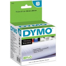 Store Labelwriter Etiket Yazıcıları Için Lw Büyük Posta Adresi Etiketleri, Beyaz, 1-4/10'' x 3-1/2'', Büyük, 260'LIK 2 Rulo