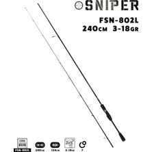 Fujin Sniper 240CM 3-18GR Light Spin Kamışı