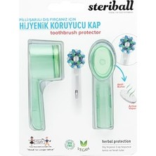 Şarjlı ve Pilli Diş Fırçaları Için Hijyenik Diş Fırçası Koruma Kabı-2'li Yeşil x 2
