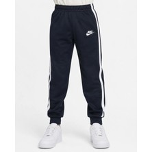 Mavi Boncukk Çocuk Unisex Şeritli Paça Lastikli Alt Eşofman