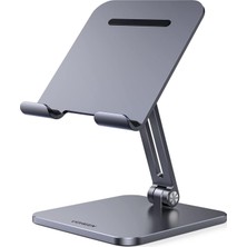 Store Tablet Standı Alüminyum Ayarlanabilir Tablet Tutacağı iPad ile Uyumlu Galaxy Tab (Antrasit)
