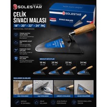 Solestar Çelik Sıvacı Malası 24 Inç