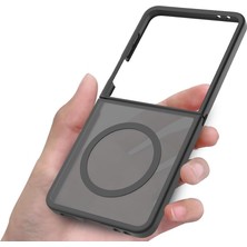 Store Samsung Galaxy Z Flip 8 Ile Uyumlu Kılıf M-Safe Şarj Özellikli Kamera Korumalı Lunex Kapak Z Flip 8 Için Kılıf