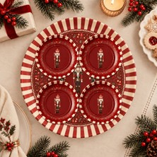 Sarkap Home 26 cm Nutcracker Meyve Tabağı ve 4'lü Çerezlik Seti