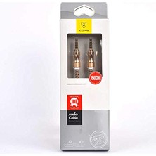 Aux Audio Kablo 3.5 mm Jack, 1.5m, Gold