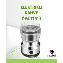 Pileli Store Kahve ve Baharat Değirmeni | Kompakt Hafif Hızlı Öğütme Şeffaf Kapaklı Kolay Kullanım