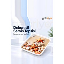 Blackstar Deniz Yıldızı Desenli Orta Boy Servis Tepsisi