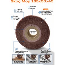Azimli 165X50X45 Skoç Mop Zımpara 1 Adet Pas Sökücü ve Boya Temizleyici