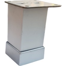 Nobel Alüminyum Kare Ayak Düz 40*40*8 Cm– Mobilya ve Masa Ayağı- 4 Adet