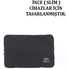 13''-13,3'' Inç File Sünger Slim MacBook ve Laptop Kılıfı, Ince Tasarım, Siyah