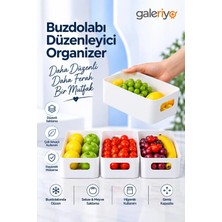 Blackstar 3 Adet Dolap Içi, Buzdolabı Düzenleyici, Banyo ve Mutfak Organizer – Beyaz