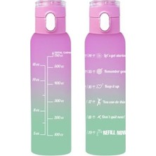 161407-844 Askılı Desenli Opak Matara 750 ml