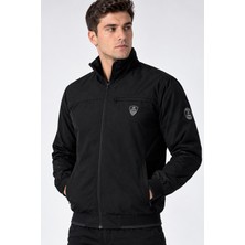 Crozwise Maraton Siyah Erkek Fermuarlı Ceket / Sweat - 6057-10