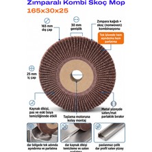 Azimli 165X30X25 Kombi Mop Zımpara 1 Adet Taşlama Motoru Uyumlu Satine Disk