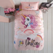 Clasy %100 Pamuk Dört Mevsim Set Tek Kişilik Pink Dreams V1 Pudra