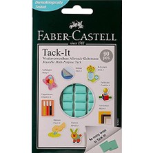 Tack-It Yeşil, 50 G, 90 Parça, Yeniden Kullanılabilir Hamur Yapıştırıcı, Sökülebilir ve Iz Bırakmaz