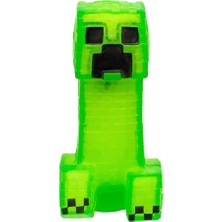 Minecraft Esnek Creeper Karakter, Süper Çıtır Goo Içinde Gizli Barut Parçasıyla Doldurma, Boyutunun 3 Katına Kadar Uzatılabilir Duyusal Oyuncak