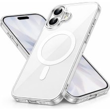 iPhone 17 Uyumlu Şeffaf Yumuşak Magsafe Kılıf; Kablosuz Şarj Desteği ve Kamera Için Yükseltilmiş Çerçeve