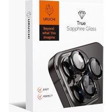 Kamera Lens Koruyucu, Safir Cam, Alüminyum Alaşım Çerçeve, Kolay Kurulum, Hd Kalite, Güçlü Yapışma, Çubuk Sökme Aparatlı (Siyah, Ip 17 Pro/pro Max; 16 Pro/pro Max/15 Pro/pro Max)