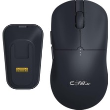 Claw's Rajin Blaze Çift Modlu Kablosuz 12000 Dpi Rgb Şarj Standlı & Makro Yazılımlı Kablosuz Gaming Mouse - Siyah (2.4 Ghz Kablosuz + Bluetooth) Teşhir